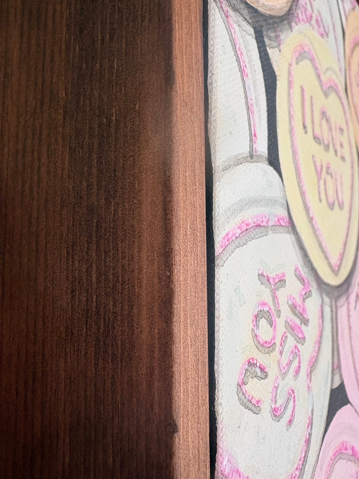 "Love Hearts" 20cm x 20cm