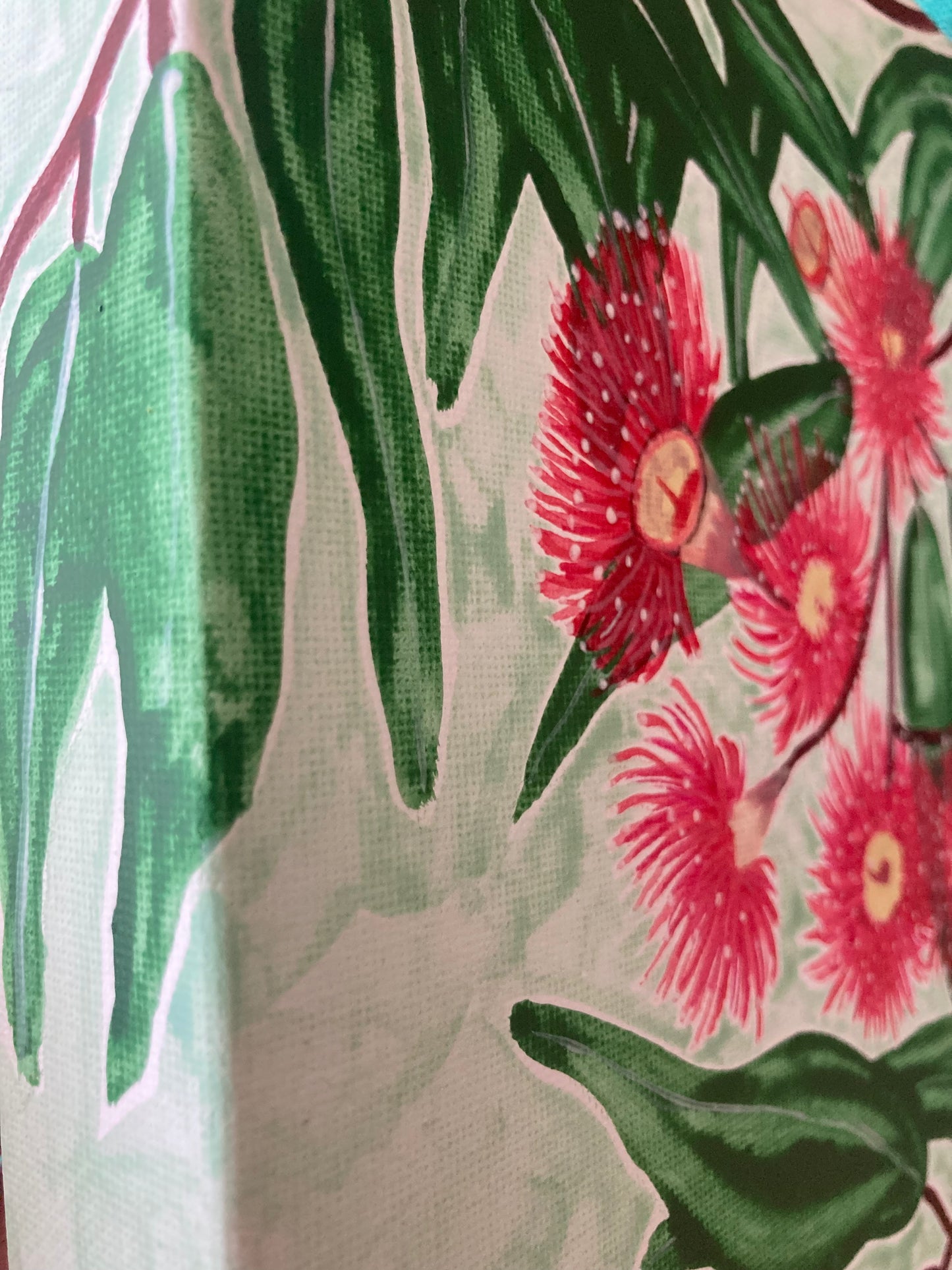 “Red Flowering Gum” - 25cm x 25cm
