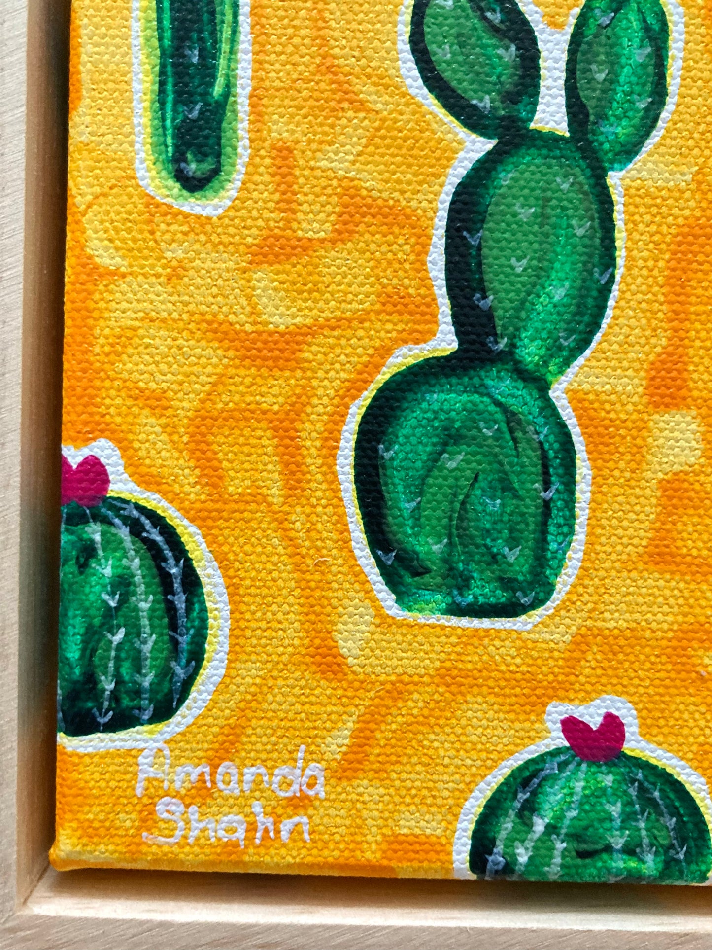 "Prickly Garden" 30cm x 30cm