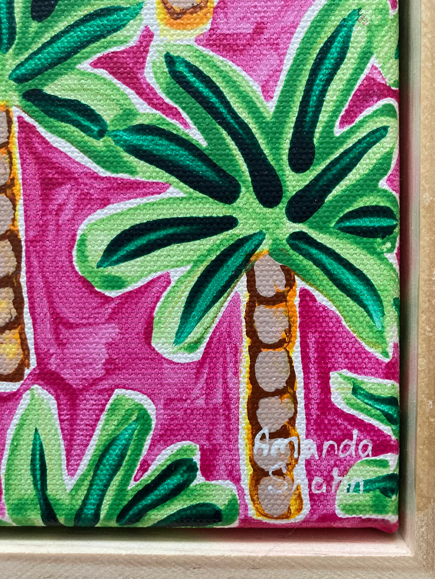 "Palm Grove" 30cm x 30cm