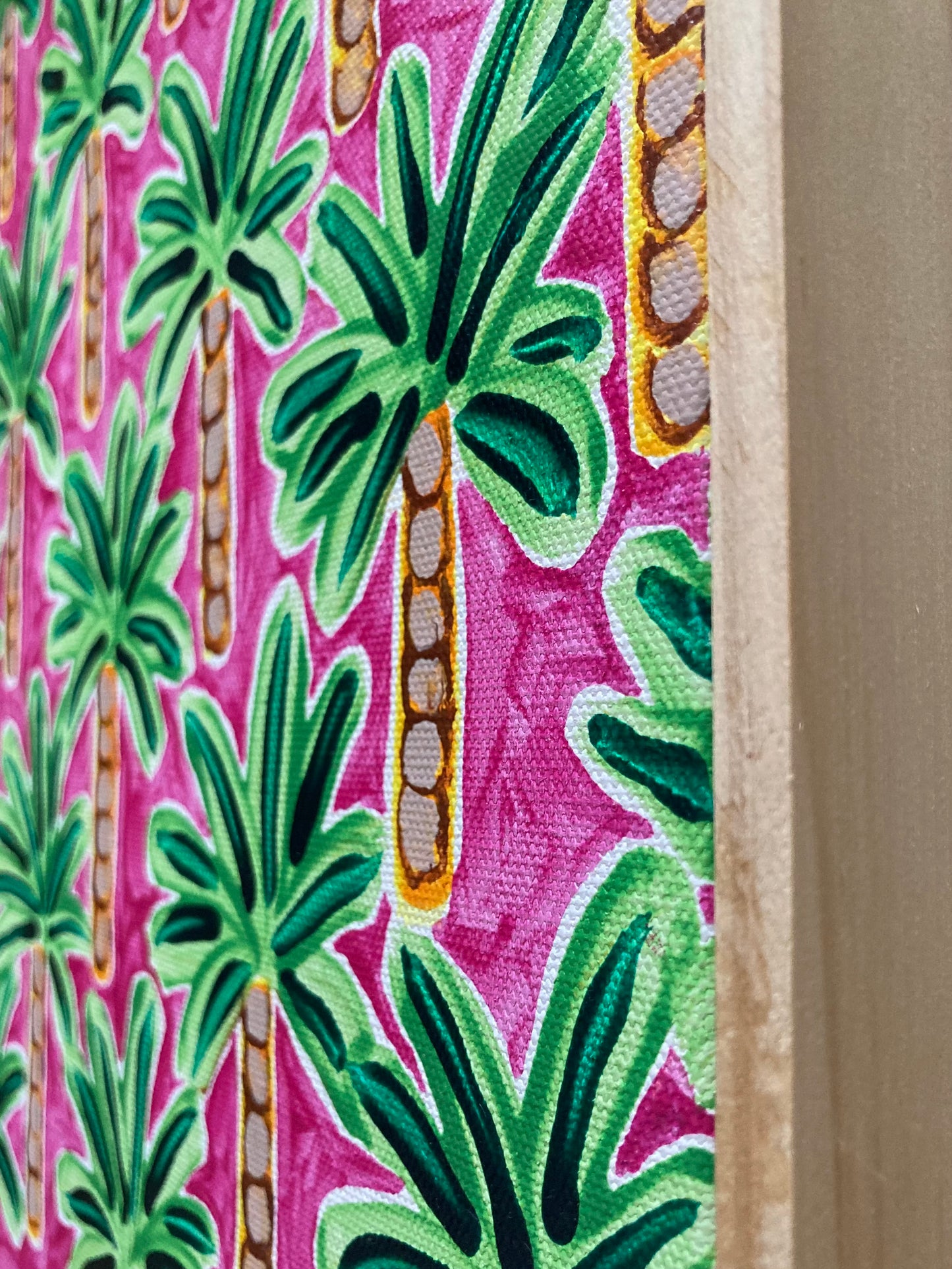 "Palm Grove" 30cm x 30cm
