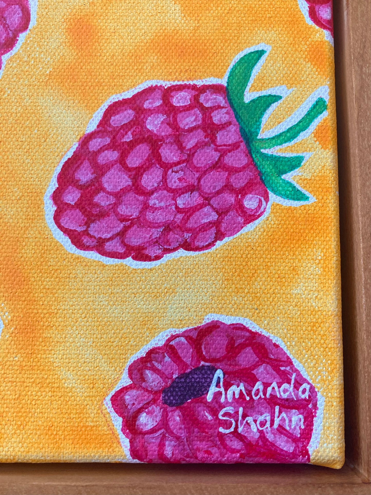 "All The Raspberries" 30cm x 30cm