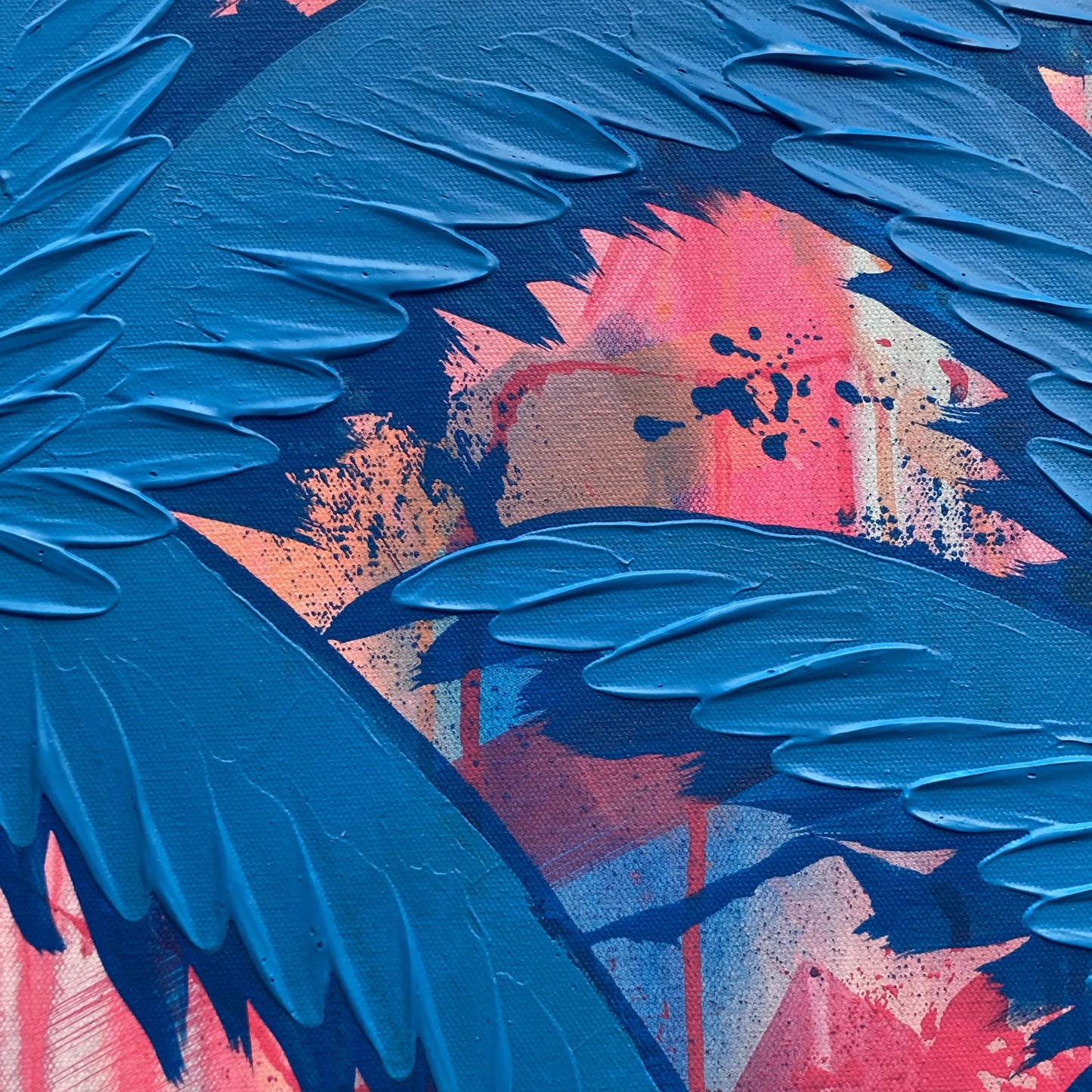 close up of the abstract background and texture of the palm trees