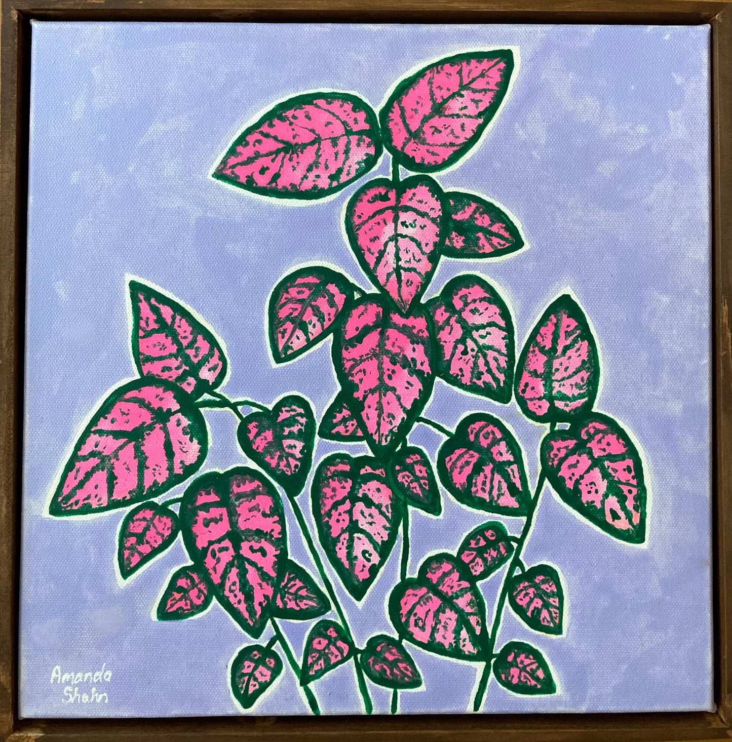"Pink Polka" 30cm x 30cm