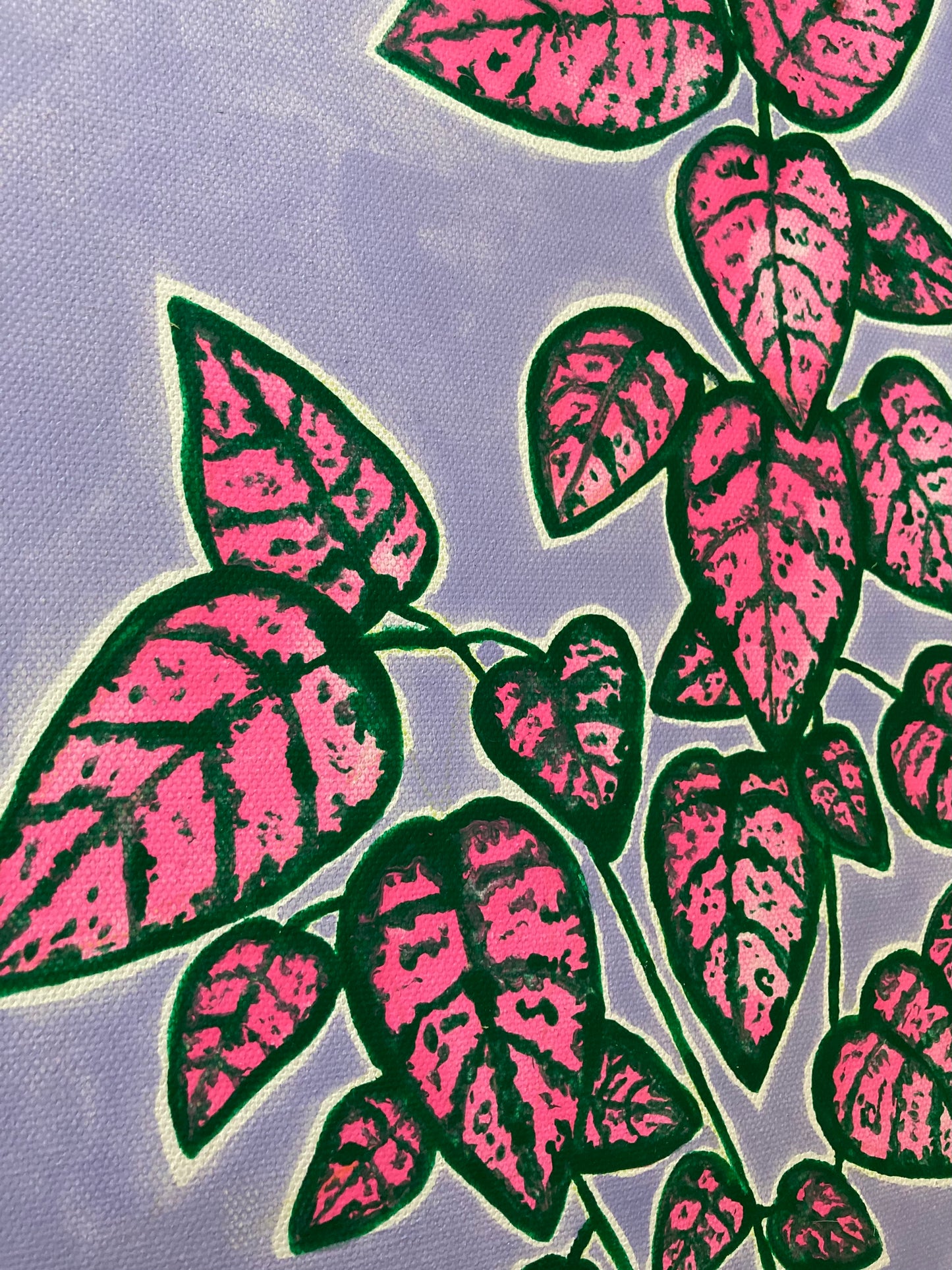 "Pink Polka" 30cm x 30cm