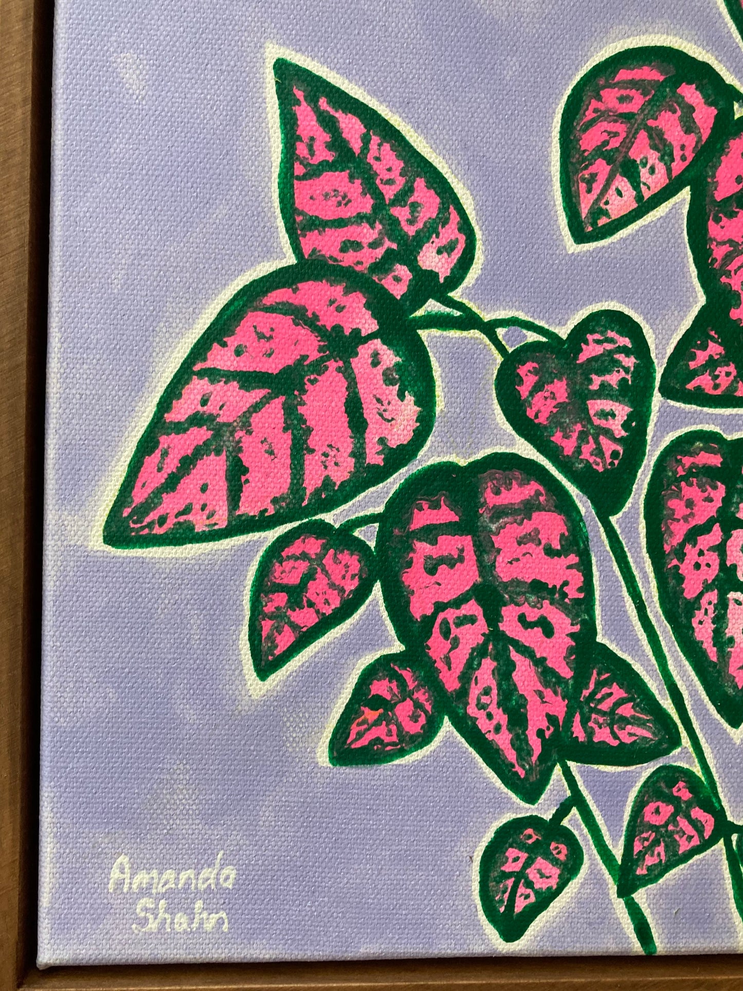 "Pink Polka" 30cm x 30cm