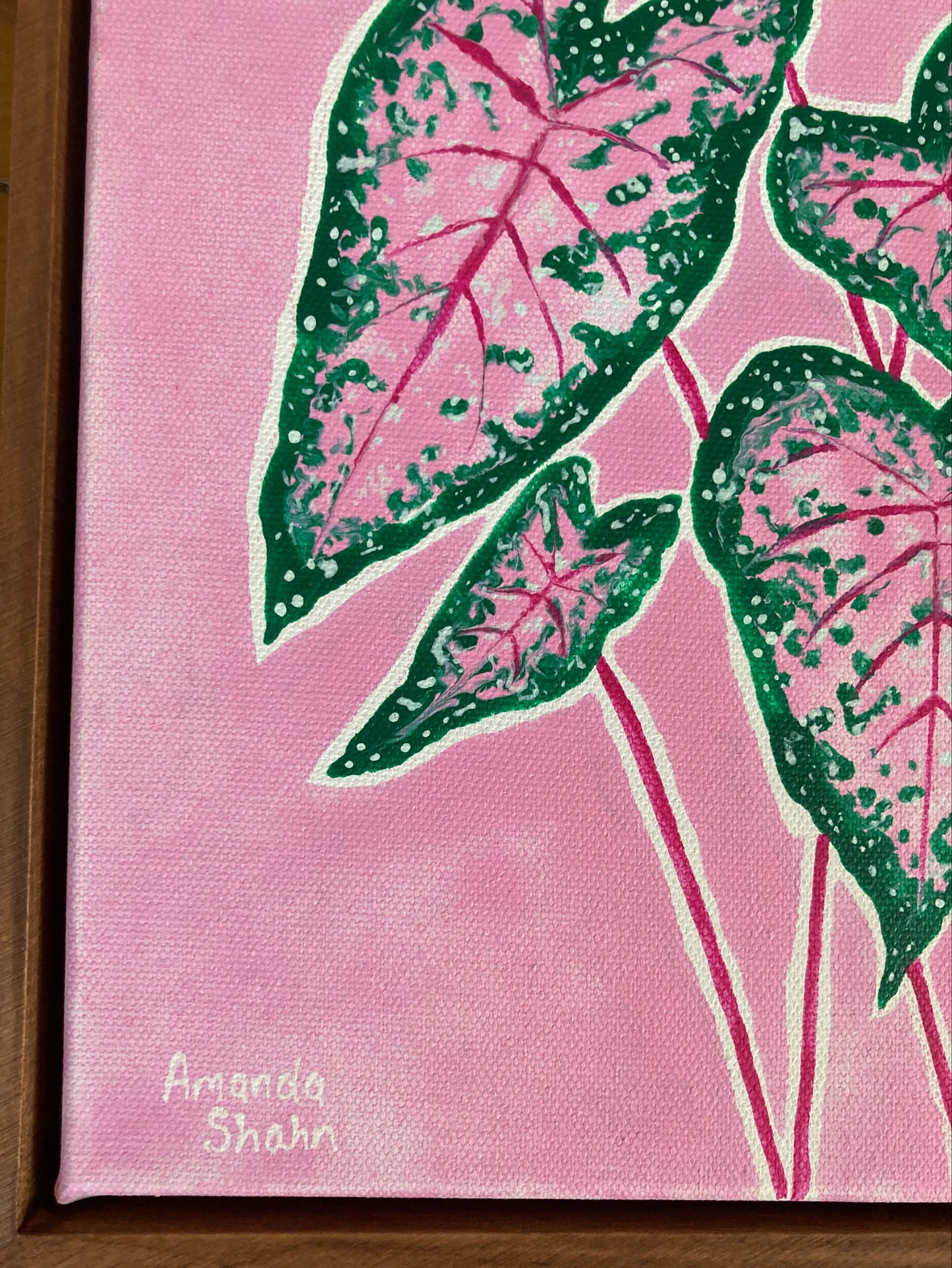 "Pink Splash" 30cm x 30cm