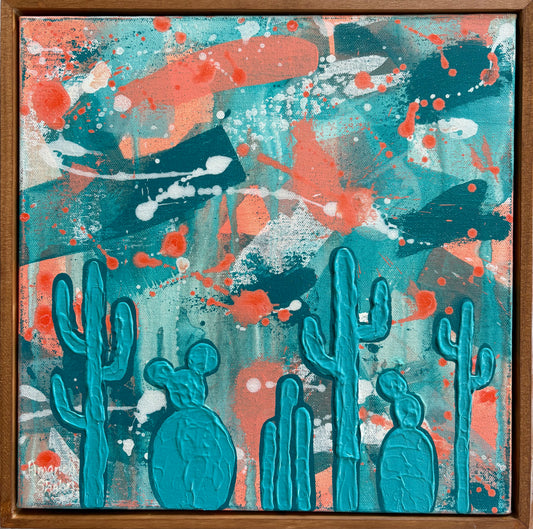 "Desert Oasis" 30cm x 30cm