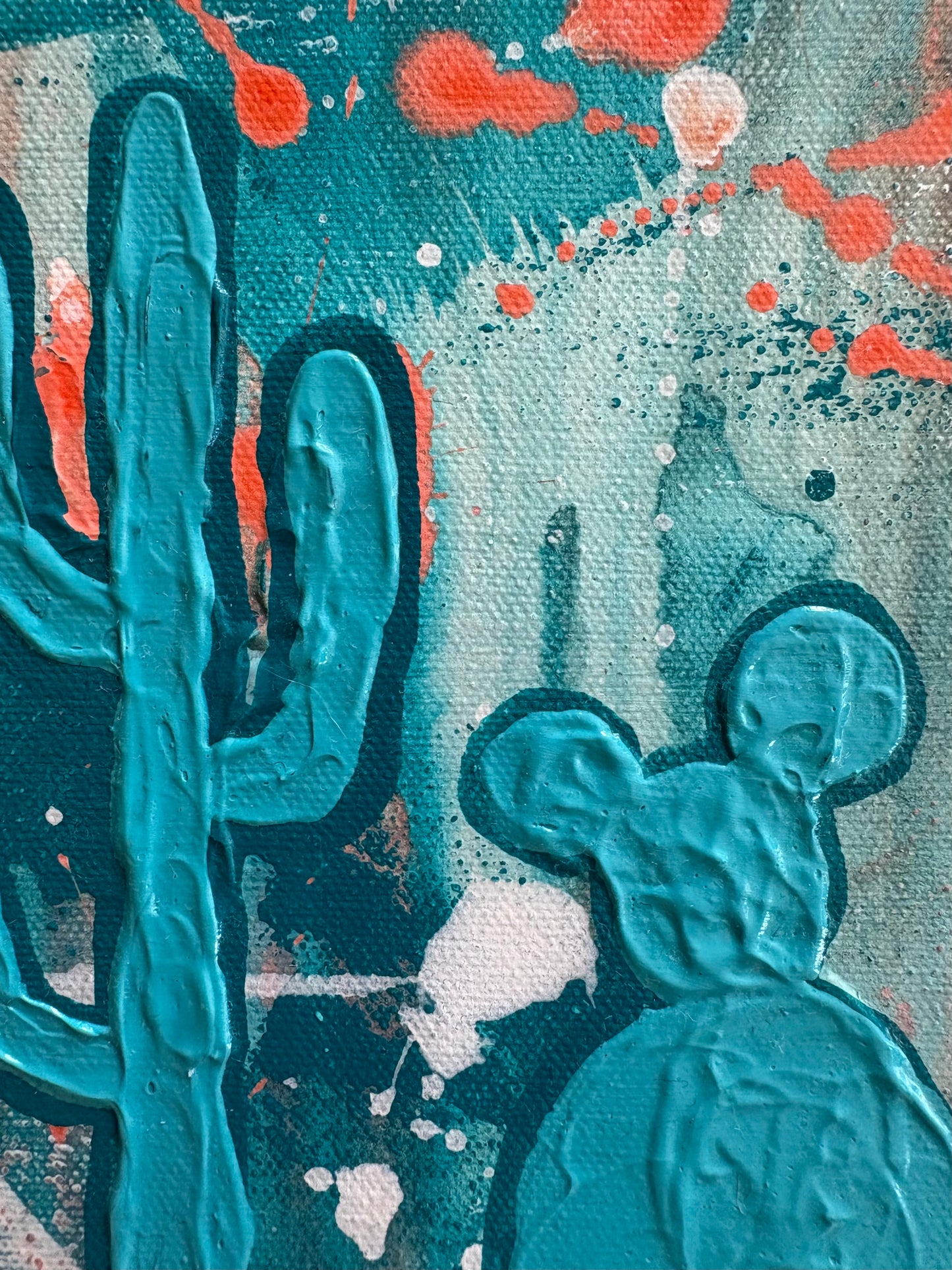 "Desert Oasis" 30cm x 30cm
