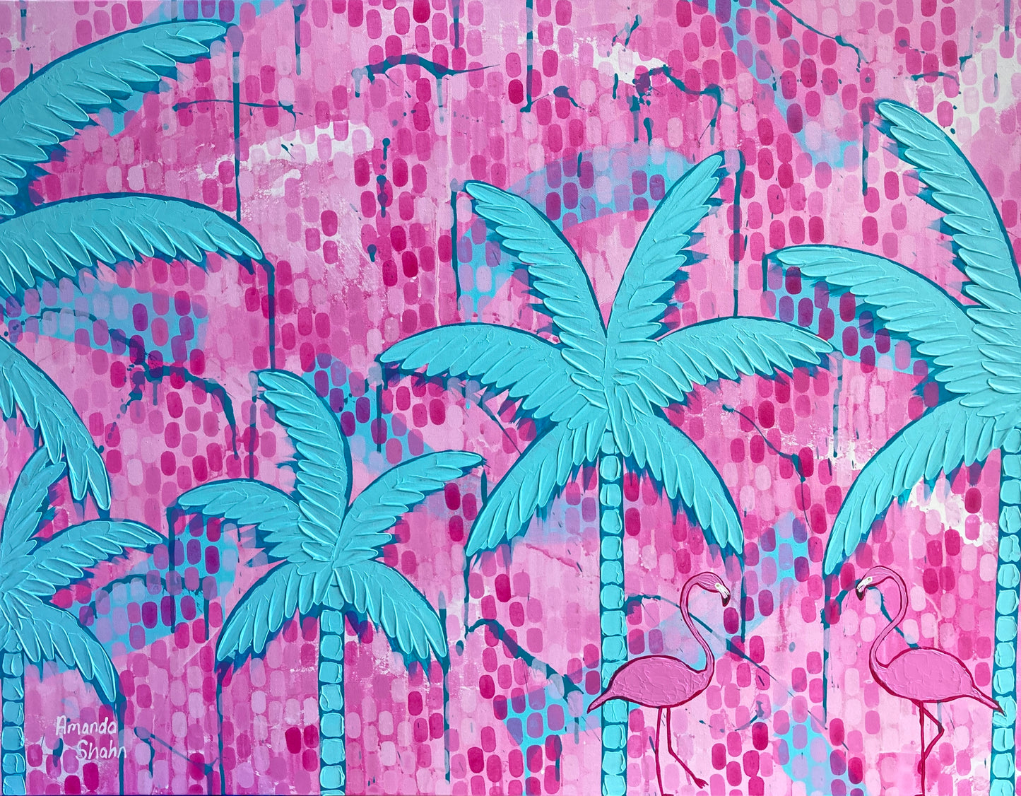 Birds In Paradise view of the full painting