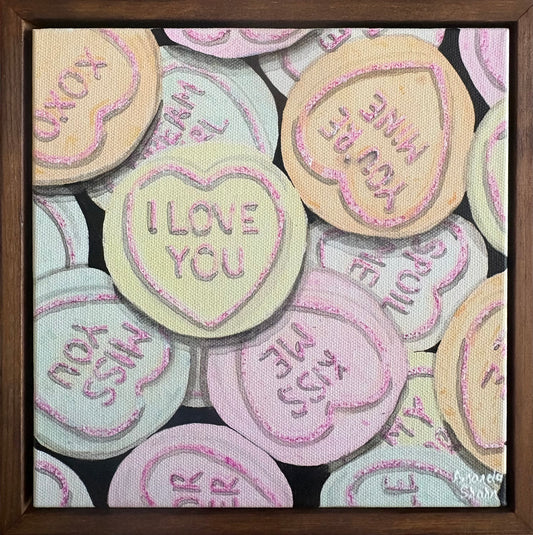 "Love Hearts" 20cm x 20cm