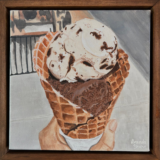 "Double Scoop" 20cm x 20cm