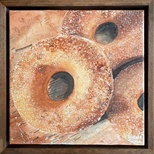 "Fresh Cinnamon Donuts" 20cm x 20cm