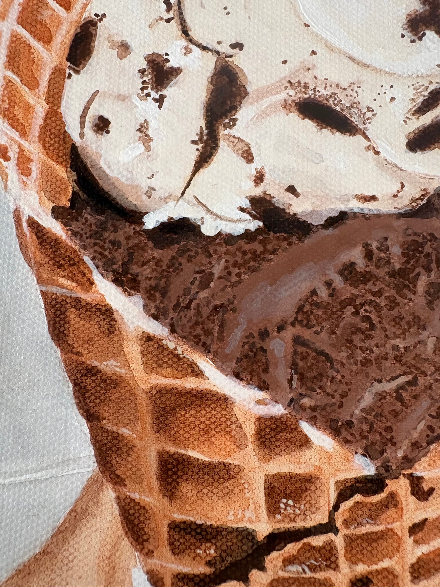 "Double Scoop" 20cm x 20cm