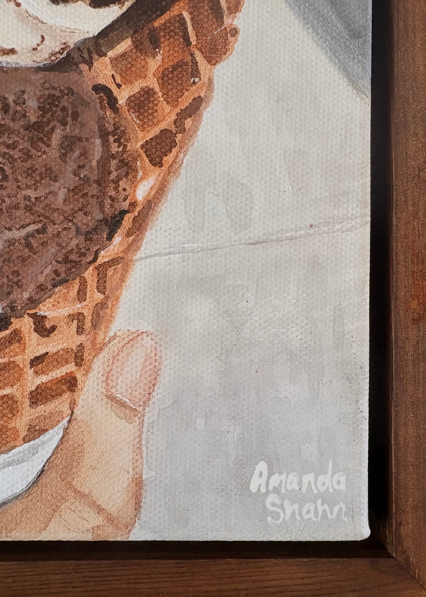 "Double Scoop" 20cm x 20cm
