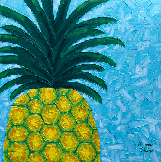 "Pineapple Fizz" 60cm x 60cm