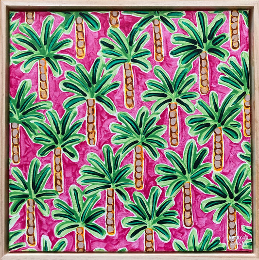 "Palm Grove" 30cm x 30cm