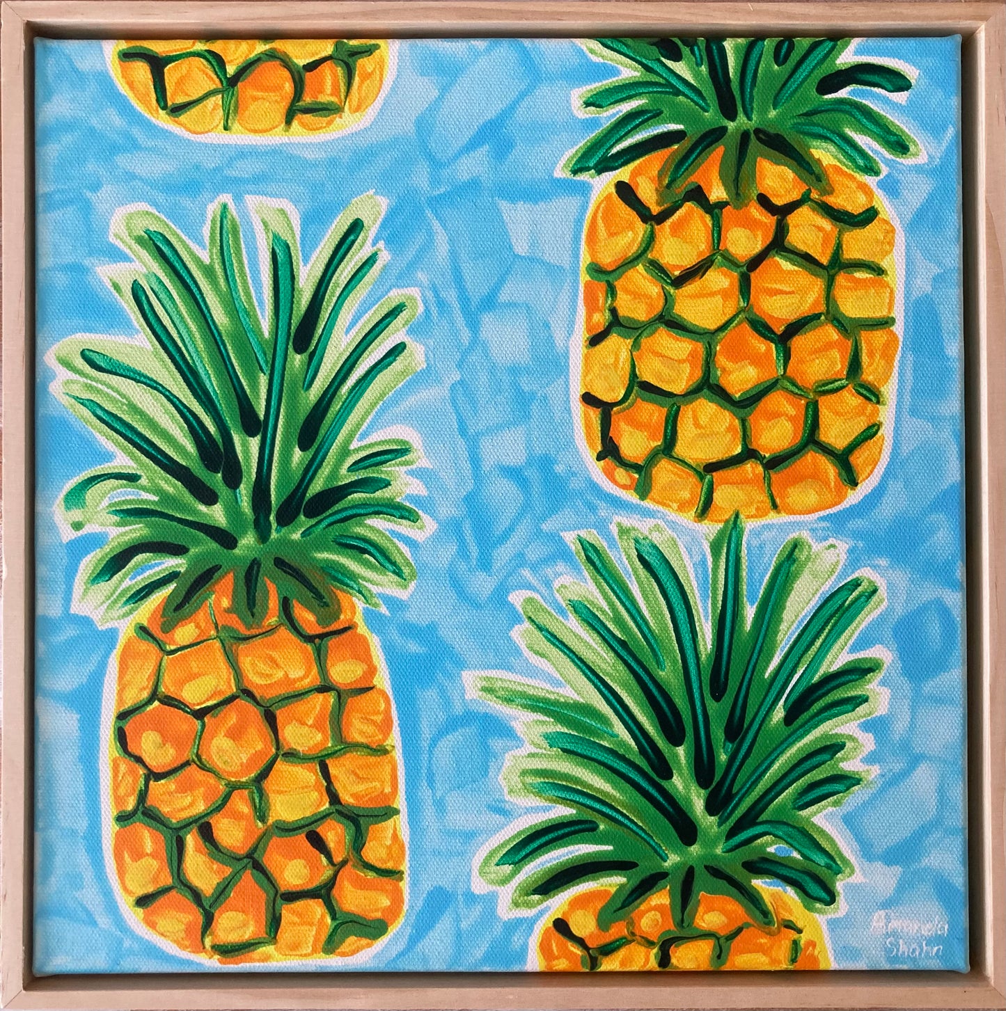 Full photo of the original pineapple artwork